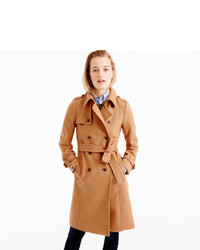 J.Crew Icon Trench Coat In Italian Wool Cashmere