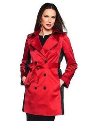 Joan Rivers Classics Collection Joan Rivers Illusion Trench Coat