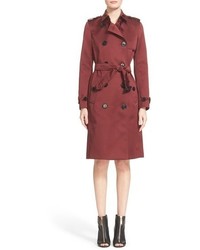 Burberry London Belted Double Breasted Trench Coat