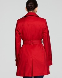 DKNY Megan Double Breasted Trench Coat With Belt