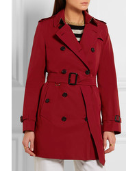 burberry red trench coat