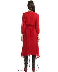 Vetements Sheer Stretch Tulle Dress