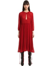 Vetements Sheer Stretch Tulle Dress