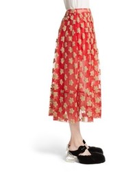 Simone Rocha Star Embroidered Tulle Skirt