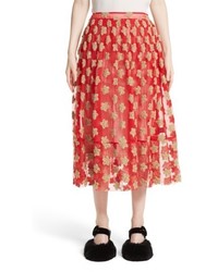 Simone Rocha Star Embroidered Tulle Skirt