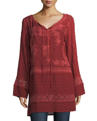 Johnny Was Leafly Tiered Popover Tunic Plus Size