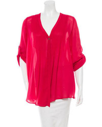 Elizabeth and James Silk Button Up Tunic