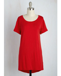 Sunny Girl Pty Lltd Simplicity On A Saturday Tunic In Red