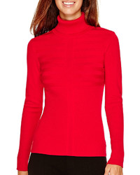 By And By Byby Long Sleeve Ribbed Turtleneck Sweater