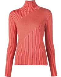 Carven Striped Roll Neck Sweater
