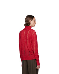 Our Legacy Red Submarine Rollneck Sweater