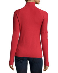 Prabal Gurung Turtleneck Long Sleeve Sweater Red