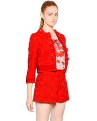 Giambattista Valli Embellished Cotton Tweed Jacket