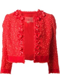 Giambattista Valli Tweed Floral Jacket