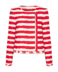 Alice + Olivia Stanton Striped Tweed Jacket
