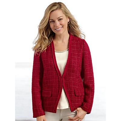 Winter Silks Rich Red Tweed Jacket | Where to buy & how to wear