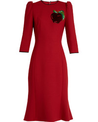 Dolce & Gabbana Apple Appliqu Twill Dress