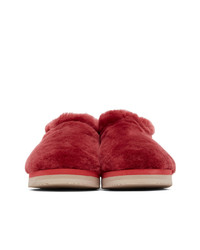 Aries Red Suicoke Edition Ron Loafers