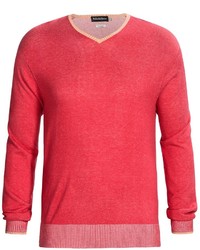 Bullock Jones Luxury Blend Plated Sweater V Neck