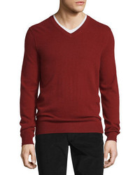 Vince Cashmere Long Sleeve V Neck Sweater