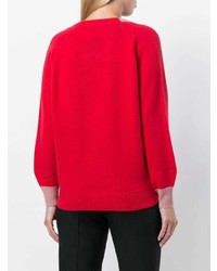 Pinko Colour Block V Neck Sweater