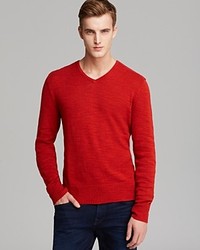 John Varvatos Usa Cotton V Neck Sweater