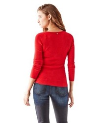 GUESS Long Sleeve V Neck Pullover