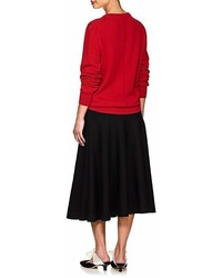 The Row Maley Cashmere V Neck Sweater