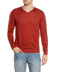 Nordstrom Signature Merino Wool Blend V Neck Sweater