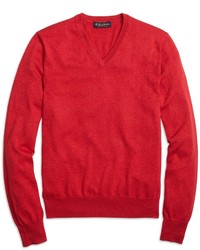 Brooks Brothers Supima Cotton V Neck Sweater