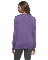Mossimo Ultrasoft Back Zipper Pullover Sweater
