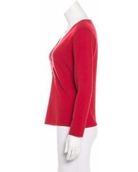 Neiman Marcus V Neck Cashmere Sweater