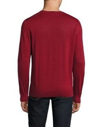 Luciano Barbera V Neck Wool Sweater