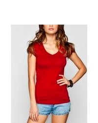Active V Neck Tee Dark Red In Sizes Small Large Medium For 228755337