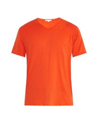 Onia Joey Scooped V Neck T Shirt