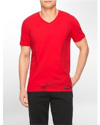 Calvin Klein Performance Slim Fit Gradient Print V Neck T Shirt