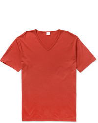 Sunspel V Neck Cotton Jersey T Shirt