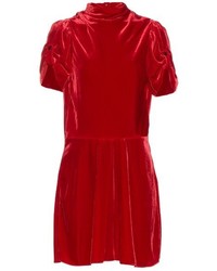 Etoile Isabel Marant Isabel Marant Toile Lazy Short Sleeved Velvet Dress
