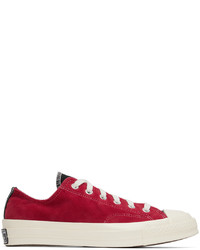 Converse Black Red Chuck 70 Ox Sneakers