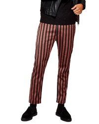 Red Vertical Striped Chinos