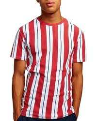 Topman Slim Fit Stripe Pique T Shirt