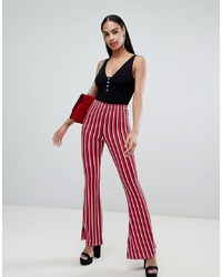 PrettyLittleThing Stripe Flare Trousers