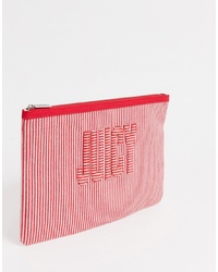 Juicy Couture Zoey Large Pouch In Red Mix