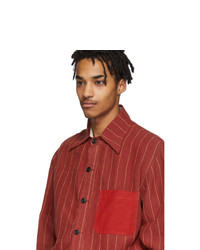 Nicholas Daley Red Yussef Shirt Jacket