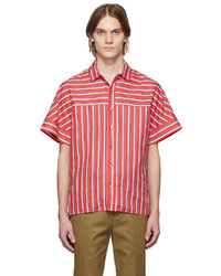 Erdem Red Linen Philip Shirt