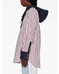 BLUEMARBLE Striped Hooded Shirt