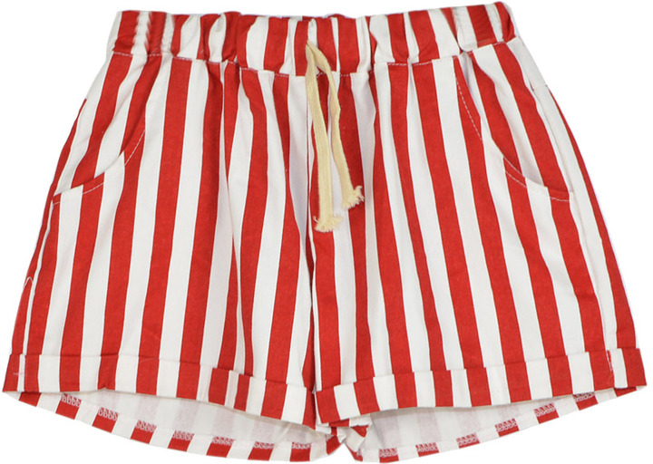 Choies Shorts In Red And White Stripe, $12 | Choies | Lookastic