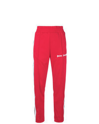 Red Vertical Striped Sweatpants