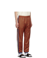 Gucci Red And Green Striped Lounge Pants