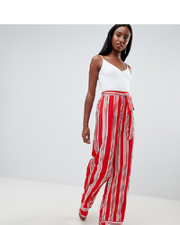 Missguided Tall Striped Wide Leg Trousers